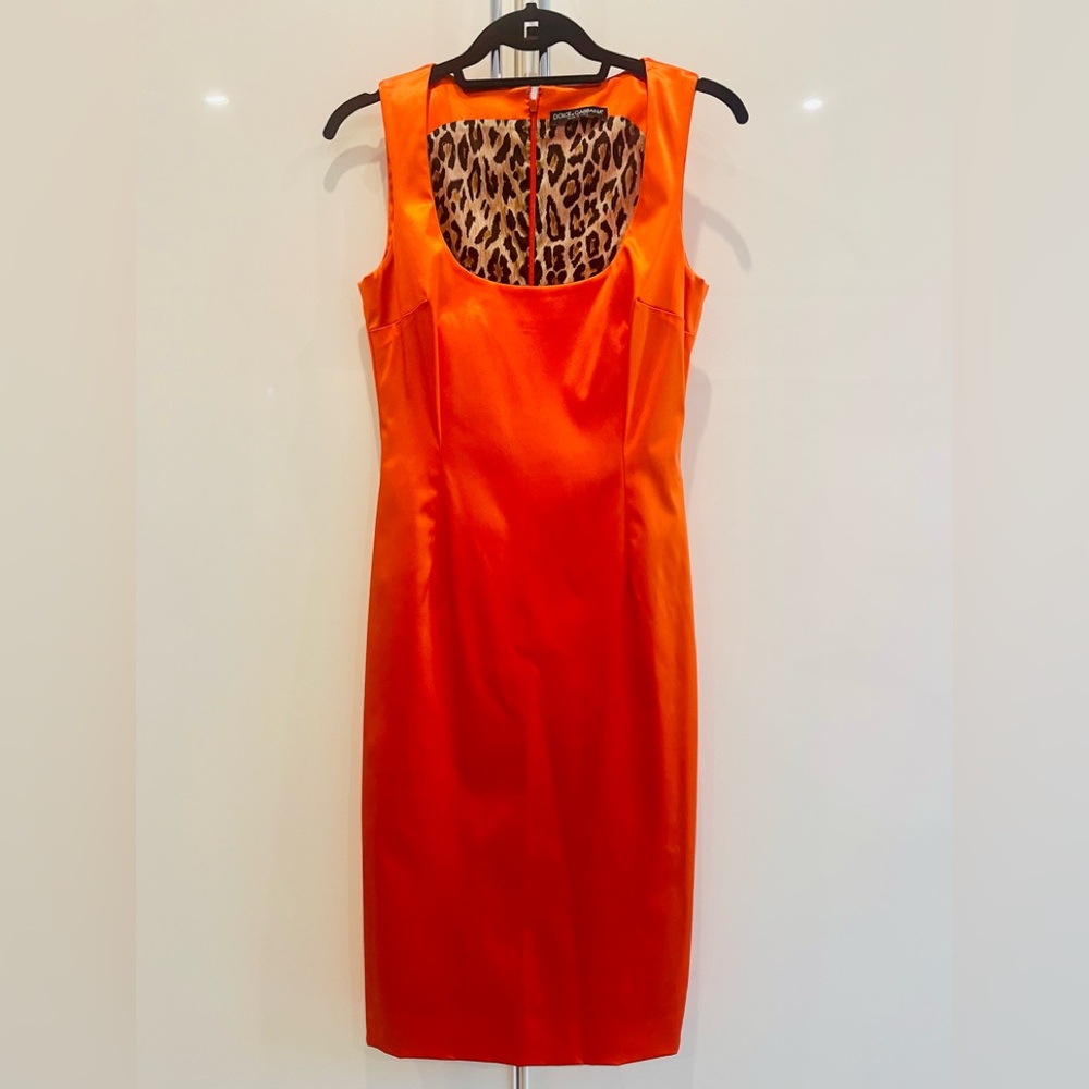 Dolce and Gabbana Sheath midi dress.